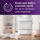 Philips Avent Elektrische Flessensterilisator en -droger - Steriliseert en droogt in 40 minuten - Blijft tot 24 uur steriel - Geïntegreerde lekbak - Doodt 99,9% van bacteriën - SCF291/00 image 1