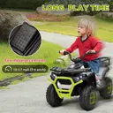 AIYAPLAY 12V Kids Electric Ride on ATV, Battery Powered Quad Bike with 4 Suspension Wheels, Forward Reverse Function Green image 4