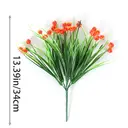 Yuejia 4P CS 13.39in/34cmArtificial Spring Grass, Camellia, Starry Sky, Simulated Home Decor, Simulated Flower Decoration(orange) image 1