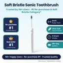BAIR CARE A9 Sonic Electric Toothbrush with 180-Day Long Battery Life, Rechargeable, 5 Cleaning Modes & 3 Intensities, Smart Timer, IPX7 Waterproof, Professional Oral Care for Adults image 6
