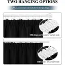 PONY DANCE Lot de 2 rideaux occultants plissés L 117 x H 137 cm - Noir image 4