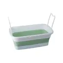 Maison by Premier Collapsible Laundry Basket in Green and White image 3