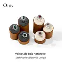Oirlv Présentoir en Bois 3 Pièces pour Bagues – Support d’Exposition Homme/Femme, Organisateur de Bijoux pour Vitrine ou Comptoir, Porte-Alliances image 1