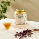 Tea Story Rose Black Tea [Luxury Gift] Relaxing Evening Blend, ECOCERT Organic Loose Leaf 80g image 2