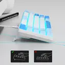 MageGee MK-Box 60% Mechanical Keyboard, QWERTY US layout, MK-Box LED Backlit Compact 68 Keys Mini Wired Office Keyboard with Red Switch for Windows Laptop PC Mac - Sky Blue image 8