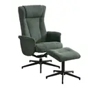 Armchair & Footstool Apero Recliner Moss Green image 1