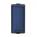 SONGMICSHOME  Trash Can, 8-Gallon Trash Bin, Stainless Steel Kitchen Garbage Can, Midnight Blue image 1