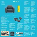 Intex uittrekstoel - donkergrijs, 117 x 224 x 66 cm image 7