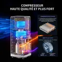ELECCI Climatiseur Mobile 6000 BTU (1,8 kW), 4-en-1 Refroidissement/Déshumidification/Ventilation/Sommeil, Télécommande, Minuterie 24h, 16–30°C, Filtre Lavable, Kit Fenêtre, R290, Classe A image 4