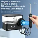 H2ofloss Portable Water Flosser, 6 Modes, 5 Spray Heads, 2500mAH Battery, 570ml Water Tank, IPX7 Waterproof, Black image 1