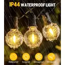 Vivreal G40 Decorative String Lights – 20M (66 ft) 23 Shatterproof Bulbs， Dimmable & Connectable Outdoor Fairy Lights, New Year Sale , Top gift picks image 9