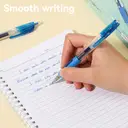 Deli 0.5mm Gel Pens, Office Writing Supplies, Blue, 12-Pack image 3