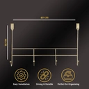 Maison by Premier Functional 4 Hook Champagne Gold Over Door Hanger, Stylish Over Door Coat Hanger, Sturdy Design Hanging Rack image 2