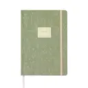 JUBILUU Carnet ligné A5 à couverture rigide en tissu floral 96 pages - Sage Green image 0