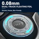 Lachen RMS7109-USB-BLK Men's USB Rechargeable Electric Shaver Black Portable Cordless Razor image 3