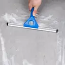 30CM Commercial-Grade Window Squeegee with Aluminum Alloy Blade, Blue Plastic Handle image 1