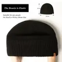 TOP-EX  100% Merino Wool Beanie Fleece Lined Cuffed Watch Fisherman Cap M/L Black image 3