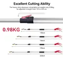 FLORA GUARD 1.3-2.2m Extendable Long Reach Pruner - Long Reach Pole Saw, Telescopic Fruit Picker, Long Reach Telescopic Tree Pruner - Lightweight Tree Trimmers image 3