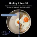 Redchef Pearl Series 4-Piece Set  20cm Frying Pan, 24cm Frying Pan, 28cm Frying Pan, White Exterior, Brown Interior image 1