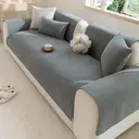 ochama Single Piece Sofa Cover for Armrest, sofa protector, non-slip couch cover, 90×70cm - Grey image 5