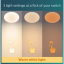 Philips Ceiling Light LED Luminaire Ozziet 3 Brightness Settings White 18W D:30cm image 7