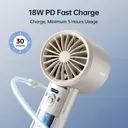 JISULIFE Pro1S Turbo ventilateur portable à écran LED - Or métallique image 7