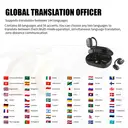 VoxorAI V90 black earphones, sports earphones, Bluetooth AI translation earphones support real-time translation of 150 languages, and are suitable for study, travel, and business. image 4