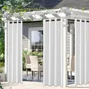 YSTYLE Rideaux occultants pour chambre et salon - Lot de 2 panneaux, rideaux thermiques isolants, 140 x 280 cm, ZGB, Blanc image 2