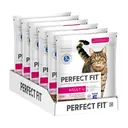 PERFECT FIT™ Adult Trockenfutter für erwachsene Katzen ab 1 Jahr - Lachs, 750g (6 Beutel) image 0