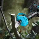Flora Guard Sécateur électrique sans fil 35 mm – 2 batteries de 3000 mAh et chargeur 1 A, diamètre de coupe de 35 mm, pour branches épaisses et arbres image 2