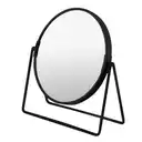 Noix de Coco Diva London 7" Double-Sided Vanity Makeup Mirror - 1X/5X Magnification, Black image 0