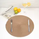 PP Round Placemat
BL light coffee，Round Braided Placemats 36.5cm Round Table Mats for Dining Tables, Natural pp Woven Heat Resistant Placemats, Set of 6 image 2