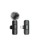 Verbex K9-Black Wireless Mini Microphone for Live Streaming, Recording, and Interviews - All-in-One Wireless Lavalier Microphone with Type-C Interface image 0