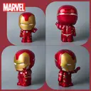 1pc Marvel Iron Man Piggy Bank Officially Licensed Coin Bank Figurine Money Box Savings Jar 3D PVC Stereo Collectible Desktop Organizer Home Decor Waterproof Shatterproof Figurine Decorative Gift image 2