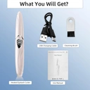 Sunluxy S600 Pink Electrothermal Eyelash Curler, Natural Curling Long-Lasting Shaping, LED Temperature and Battery Display, Smart Safe Automatic Power-Off, Rechargeable Portable Eyelash Curler image 9