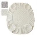 LeBonsoir Protège-matelas imperméable, matelassé, très profond 30 cm, housse de matelas en microfibre pour lit double, housses de lit lavables en machine (180 x 200 cm), blanc image 2