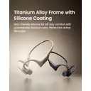 Mojawa Purra Run Bone Conduction Sport Headphones, Open-Ear Bluetooth Headphones with Mic, IP67 Waterproof, Deep Bass, Voice Control, Secure Fit for Running, Cycling, and Workouts (Black) image 8