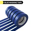 TAPEBEAR Multi-Surface Painter's Tape, UV Anti Residue Free Blue Tape, Wall Painting Masking Tape with Sharp Lines for
Indoor outdoor Painting, 0.94 inch x 60 Yard, 6 rolls image 1