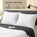 LeBonsoir Basics 50x75cm Pillowcases Set of 2， Super Soft Easy Care Microfiber，Envelope Closure， White， Pillows Not Included image 2