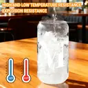 Alphynix 1pc Modern Glass Cup, 500ml Tall Iced Coffee Glass with Monogram "M" Design, Bamboo Lid & Straw, Cold Drink Tumbler for Iced Tea, Juice, Boba image 3