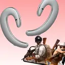 Écouteurs intra-auriculaires VoxorAI C6 argentés à conduction osseuse Bluetooth, modèle populaire, avec contour d'oreille unique. Écouteurs de sport. image 5