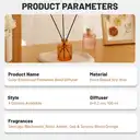 Zooly Embossed Cup Reed Diffuser - Pink Peach Oolong, 100ML, 1 Set image 2
