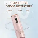 Rushi R-B31A Electric Oral Irrigator, 280 ml Water Tank, 1200 mAh Battery, Pink image 2