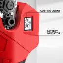 Flora Guard Taille-branches sans fil électrique 25 mm – 2 batteries de 3000 mAh et chargeur 1 A, diamètre de coupe 25 mm, pour branches et arbres image 3