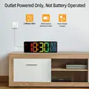 HATITANG PH-03 10.5" Digital Wall Clock Black image 3