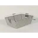 KEVAHOME SET OF 2 COTTON STRAP MEDIUM BASKETS-GREY 13x10x4.5''H image 1