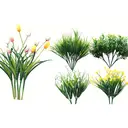 Yuejia 19Pcs 13in/33cmOutdoor Artificial Bushes, Artificial Tulips Flowers Greenery Shrubs Faux Greenery for Outdoor Garden Patio Front Porch Yard Decor image 1
