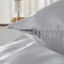 Meeallhome  Satin Duvet Cover Set 260*220cm/60*80cm*2   Gray image 5