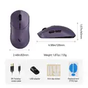 Souris gaming sans fil RAPOO VT2 MAX, véritable fréquence de rafraîchissement 8K, poids plume de 53 g, jusqu'à 750 h d'autonomie, microcontrôleur Nordic nRF54L15, commutateur optique 120 millions de clics, 10 boutons programmables, compatible macros - Violet image 7