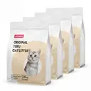 ochama Litière pour chat - tofu, 2.0mm, sans poussière, rinçable, 2.6kg x 4 sachets image 0
